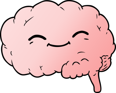 bir insan tarafından çizilmiş çizgi film beyni