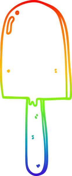 gökkuşağı gradyanı çizimi bir insan tarafından çizilmiş bir lolipop