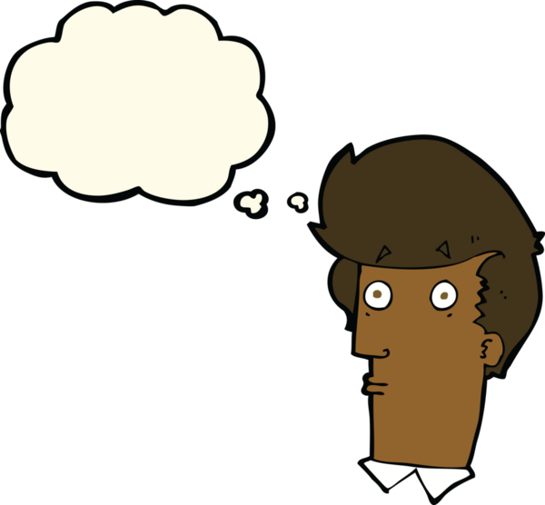 Bir insan tarafından çizilen düşünce baloncuğu ile çizgi film şaşırttı.