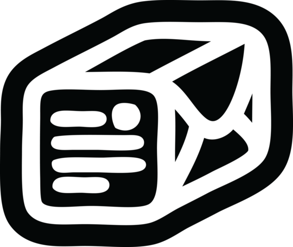 bir insan tarafından çizilmiş paket simgesi