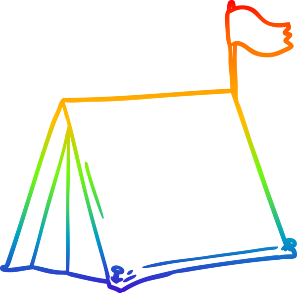 bir insan tarafından çizilmiş bir karikatür çadırı çizimi