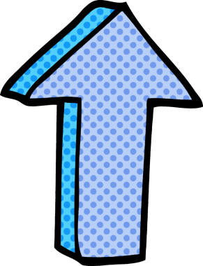 Bir insan tarafından çizilmiş karalama oku.