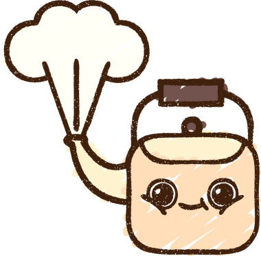 Bir insan tarafından çizilen Kettle Tebeşiri