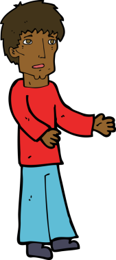 Bir insan tarafından çizilmiş bir karikatürist.