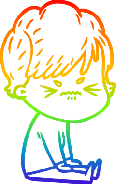 Bir insan tarafından çizilmiş karikatür çizimi.