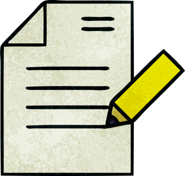 Bir insan tarafından çizilmiş bir belgenin retro grunge desen karikatürü