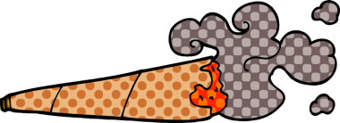 Bir insan tarafından çizilmiş karalama sigarası.