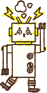 Bir insan tarafından çizilen Çılgın Robot Tebeşiri