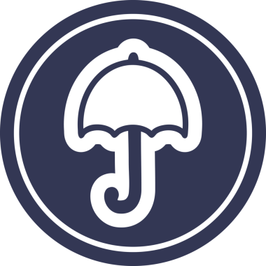 Bir insan tarafından çizilmiş şemsiye simgesini aç