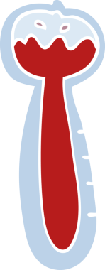 bir insan tarafından çizilmiş karalama termometresi