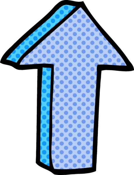 Bir insan tarafından çizilmiş karalama oku.