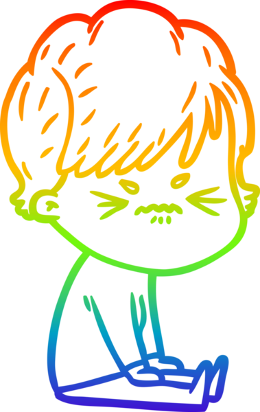 Bir insan tarafından çizilmiş karikatür çizimi.