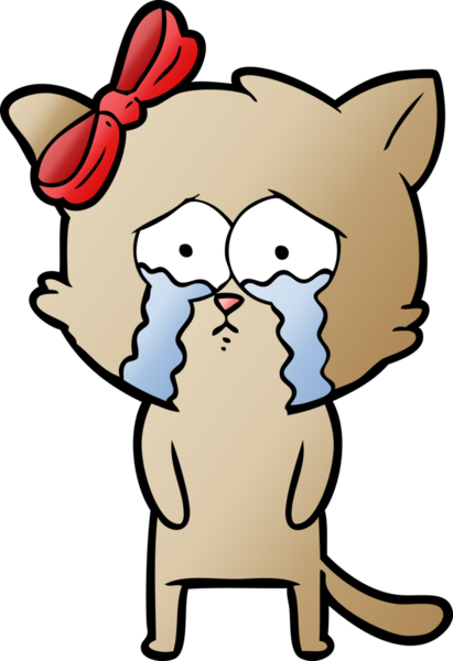 Bir insan tarafından çizilmiş çizgi film kedisi.