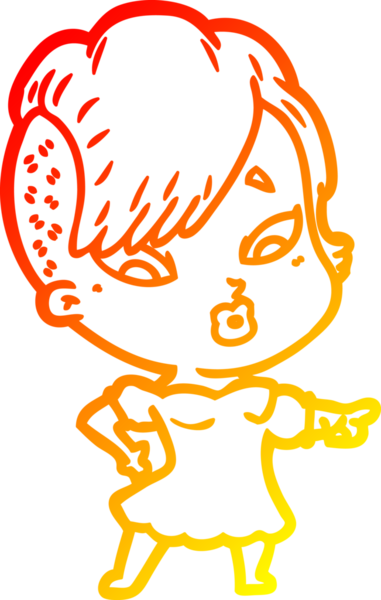 Bir çizgi film karakteri, bir insan tarafından çizilmiş bir kızı şaşırttı.