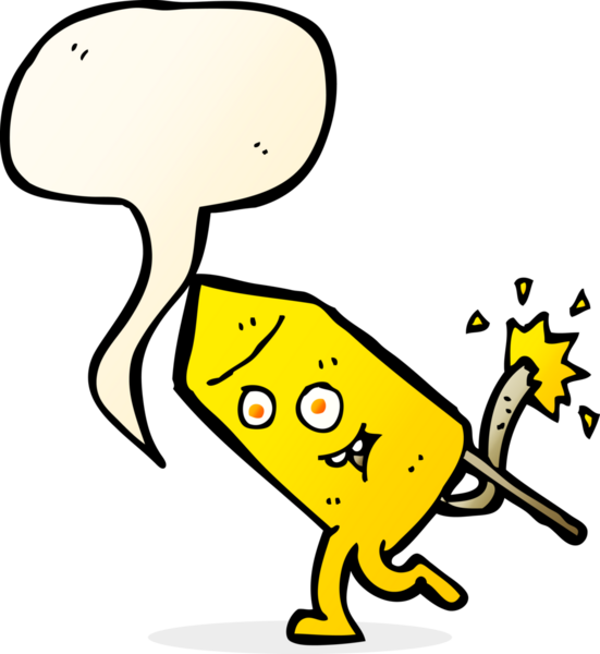 bir insan tarafından çizilmiş komik bir havai fişek karakteri.