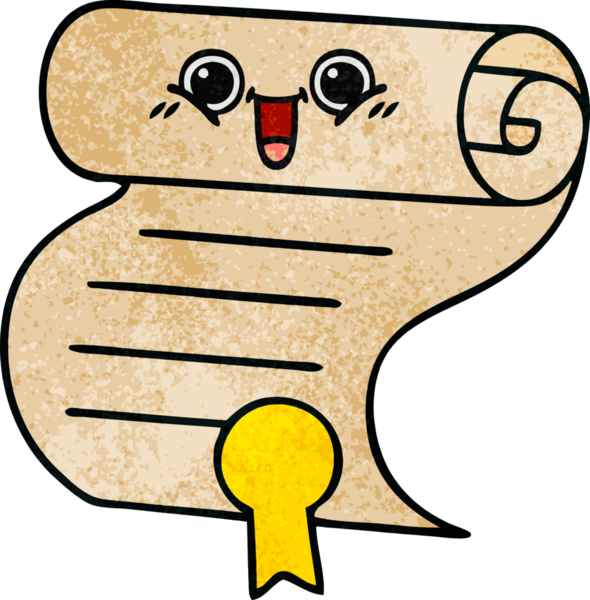 Bir insan tarafından çizilen kontratın retro grunge doku karikatürü