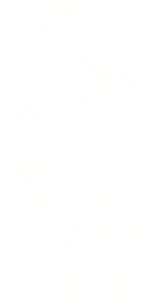 Bir insan tarafından çizilen Noel Adam Tebeşiri