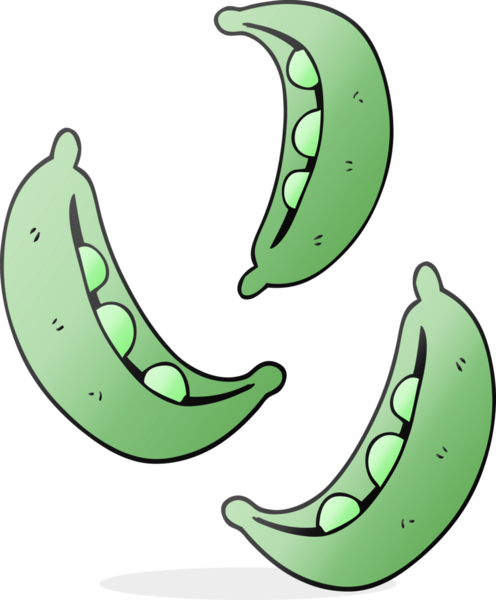 Bir insan tarafından çizilmiş bezelye karikatürü.