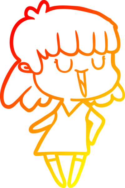 Bir insan tarafından çizilmiş bir karikatür kadın çizimi