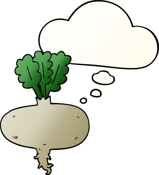 Düşünce baloncuğu olan çizgi film pancarı bir insan tarafından çizilmiş.