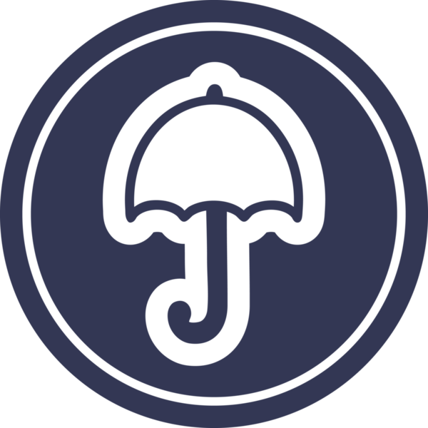 Bir insan tarafından çizilmiş şemsiye simgesini aç