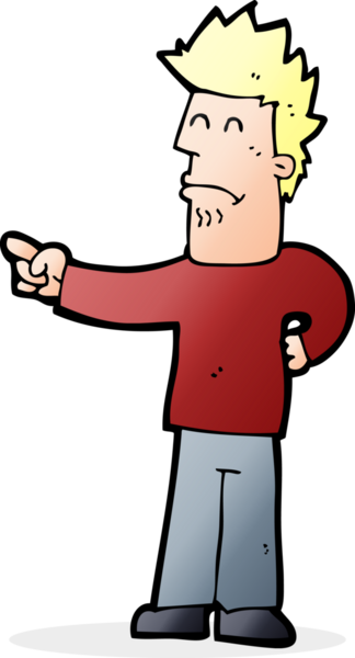 Bir insan tarafından çizilmiş çizgi filmci.