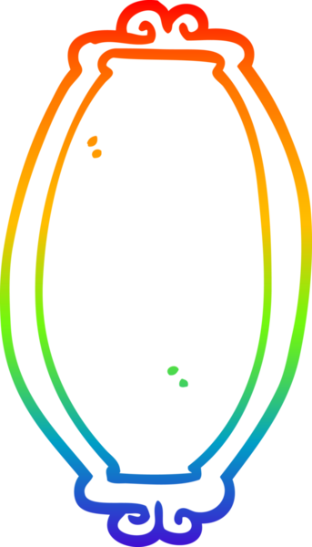 gökkuşağı gradyan çizgisi bir insan tarafından çizilmiş bir çizgi ayna