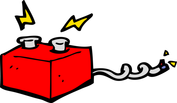 bir insan tarafından çizilmiş karikatür bataryası