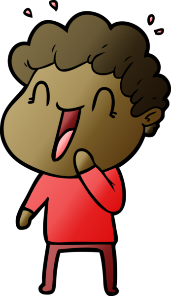 Bir insan tarafından çizilmiş mutlu bir adam.