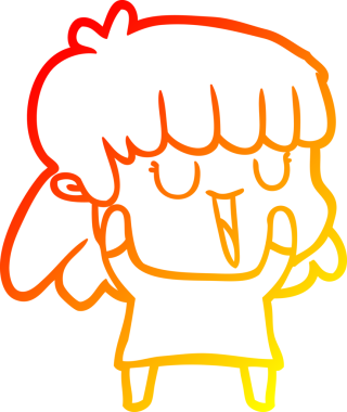 Bir insan tarafından çizilmiş bir karikatür kadın çizimi