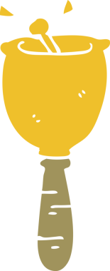 Bir insan tarafından çizilmiş karalama zili.