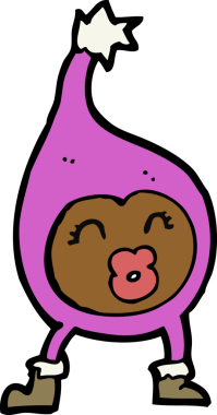 Bir insan tarafından çizilmiş komik bir çizgi film.