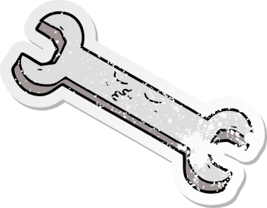 Bir insan tarafından çizilmiş çizgi film anahtarının sıkıntılı çıkartması.