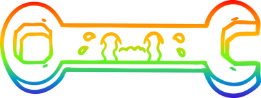 gökkuşağı gradyan çizgi çizimi bir insan tarafından çizilmiş ağlayan anahtar