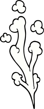 Bir insan tarafından çizilmiş karikatür rüzgarı.