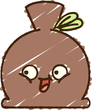 Çöp Torbası Tebeşiri Bir insan tarafından çizilmiş