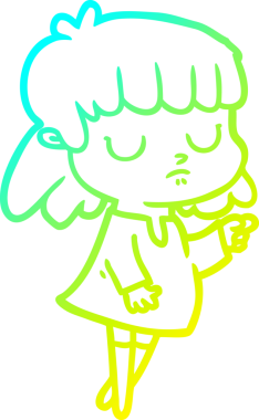 Bir insan tarafından çizilmiş ilgisiz bir karikatür çizimi.