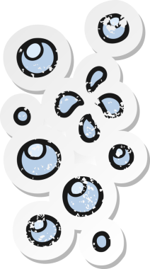 Bir insan tarafından çizilmiş karikatür baloncuklarının gerilimli yapıştırması.