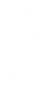 Bir insan tarafından çizilmiş Noel Domuz Tebeşiri