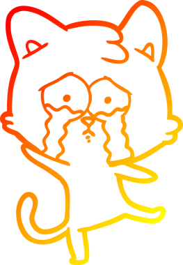 Bir insan tarafından çizilmiş, ağlayan bir karikatür çizimi.