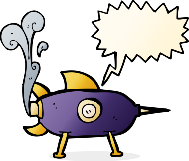 bir insan tarafından çizilmiş konuşma baloncuklu uzay roketi