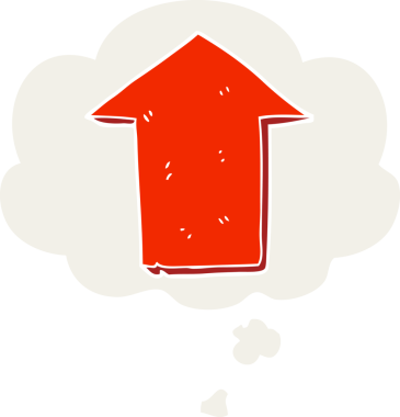 Bir insan tarafından çizilmiş, düşünce baloncuklu çizgi film.