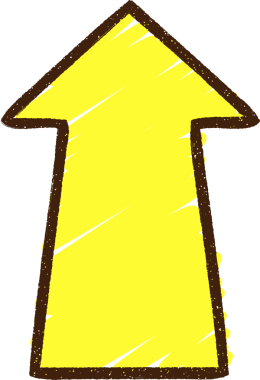 Bir insan tarafından çizilen ok tebeşiri işaretleniyor