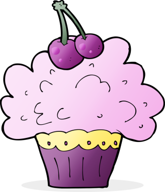 Bir insan tarafından çizilmiş büyük bir kek.