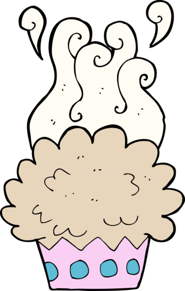 Bir insan tarafından çizilmiş çizgi film pastası.