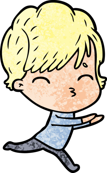 Bir insan tarafından çizilmiş bir çizgi film kadını.