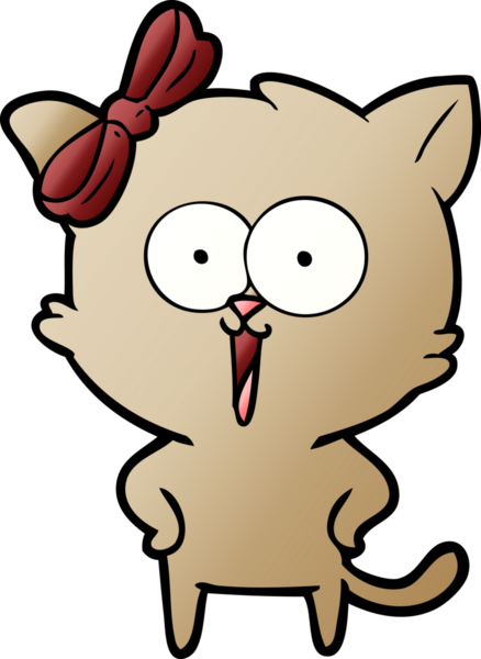 Bir insan tarafından çizilmiş çizgi film kedisi.