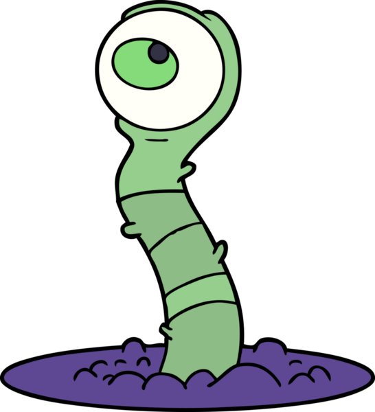 Bir insan tarafından çizilmiş uzaylı bataklık canavarı çizgi filmi.