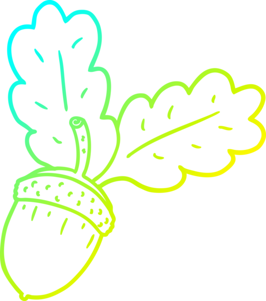 Bir insan tarafından çizilmiş bir palamut karikatürü.