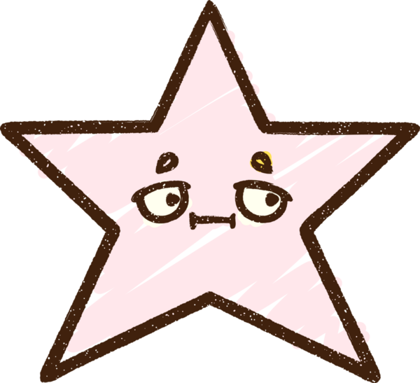 Bir insan tarafından çizilen Yıldız Tebeşiri